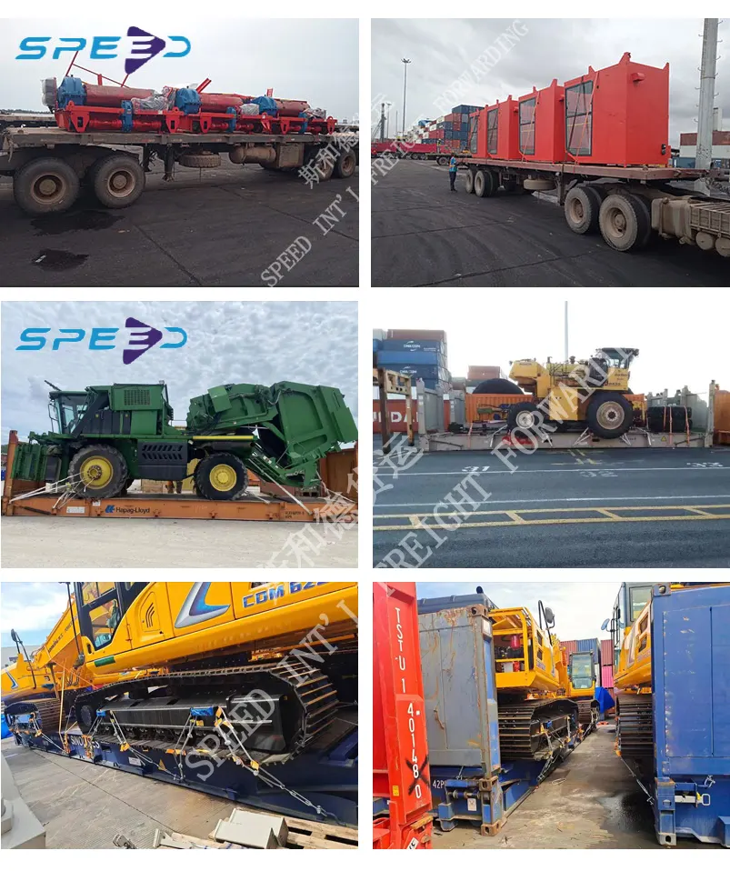 Quel type de machines est généralement utilisé pour transporter des conteneurs de jauge?